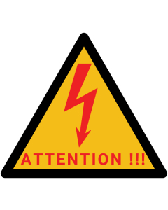 Pictogramme d’avertissement du danger électrique
