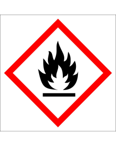  Plaque de porte carrée Zone de substances inflammables