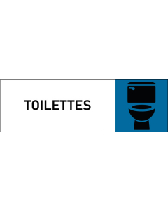Plaque de porte classique Toilettes