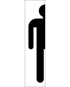 Sticker Toilette-homme-bande-model-2-noir