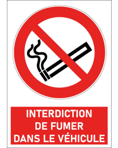 Pictogramme Interdiction de fumer dans le véhicule