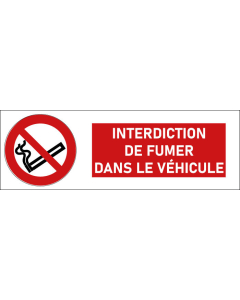 Pictogramme Interdiction de fumer dans le véhicule

