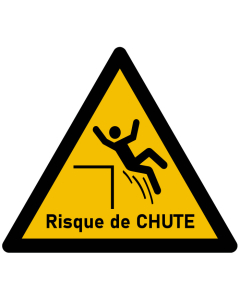 "Panneau Chute du Quai – Signalisation de Sécurité Haute Visibilité pour Prévention des Accidents"