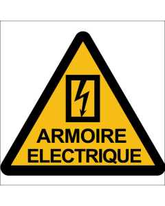 Pictogramme danger armoire électrique