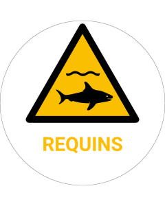 Panneau pictogramme Requins