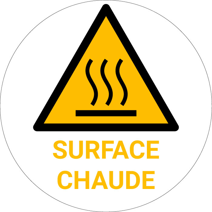 Panneau Pictogramme Surface Chaude