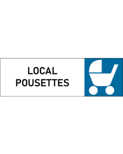 Plaque de porte classique Local pousettes