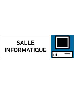 Plaque de porte classique Salle informatique