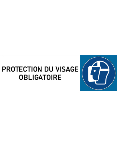 Plaque de porte classique Protection du visage obligatoire