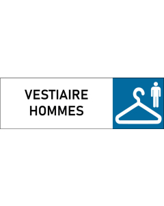 Plaque de porte classique Vestiaire Hommes