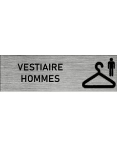 Plaque de porte vestiaire hommes