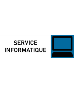 Plaque de porte classique Service informatique