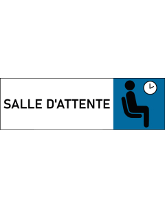 Plaque de porte classique Salle d'attente