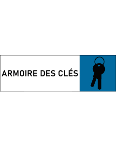 Plaque de porte classique Armoire des clés