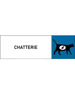 Plaque de porte classique Chatterie