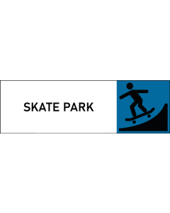 Plaque de porte classique Skate park