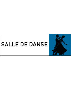 Plaque de porte classique Salle de danse