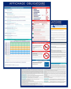 Pack affichages obligatoires entreprises 2024