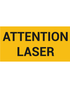 Pictogramme ATTENTION LASER
