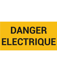 Pictogramme DANGER ÉLECTRIQUE
