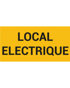 Pictogramme LOCAL ÉLECTRIQUE
