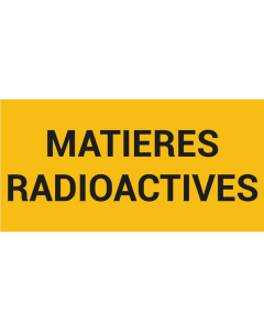 Pictogramme MATIÈRES RADIOACTIVES
