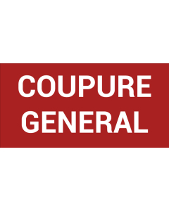 Pictogramme COUPURE GÉNÉRALE