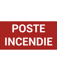 Pictogramme POSTE INCENDIE