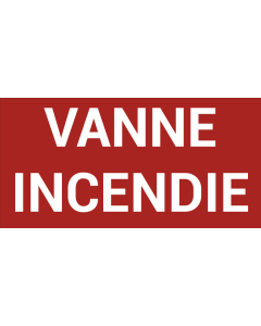 Pictogramme VANNE INCENDIE