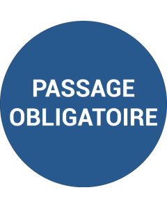 Pictogramme PASSAGE OBLIGATOIRE
