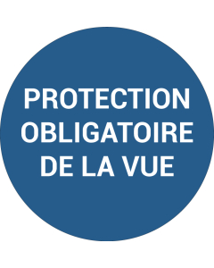 Pictogramme PROTECTION OBLIGATOIRE DE LA VUE