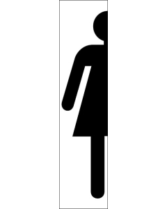 Sticker black Toilette-femme-model-2