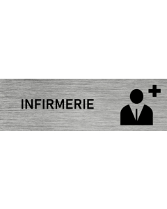 Plaque de porte Infirmerie