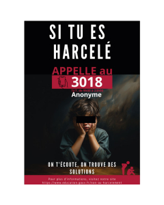 Affiche contre le harcèlement scolaire - Aide et Soutien