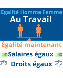 Affichage Égalité Homme Femme Salaires Égaux