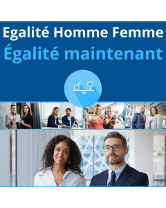 Affiche Dynamique Égalité Homme Femme Maintenant