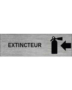 Plaque de porte extincteur