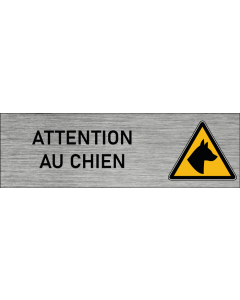 Plaque de porte Attention au chien