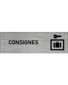 Plaque de porte Consignes