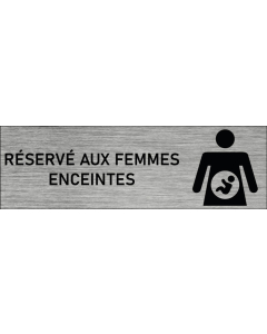 Plaque de porte Réservé aux femmes enceintes