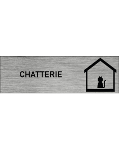 Plaque de porte Chatterie