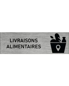 Plaque de porte Livraisons alimentaires