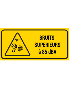 Pictogramme Bruits supérieurs à 85 dBA - STF 3505S