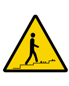 Pictogramme Accès accidenté vers le haut - STF 3135S