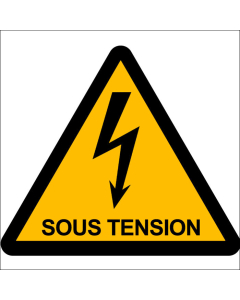 Pictogramme danger de mort sous tension