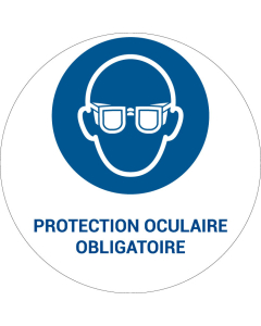 Panneau pictogramme Protection oculaire obligatoire