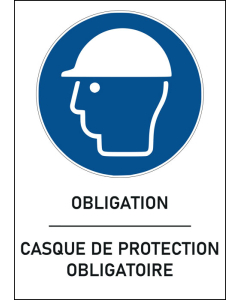 Panneau Casque-de protection obligatoire