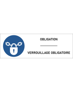 Panneau Verrouillage obligatoire