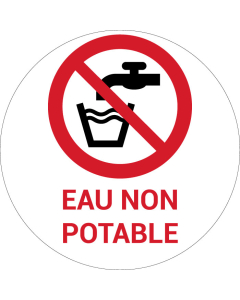 Panneau pictogramme Eau non potable
