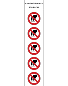 Panneau Interdiction de toucher 5N